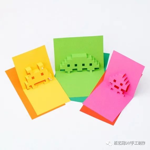 立体贺卡贴纸拼贴,平面贺卡变立体