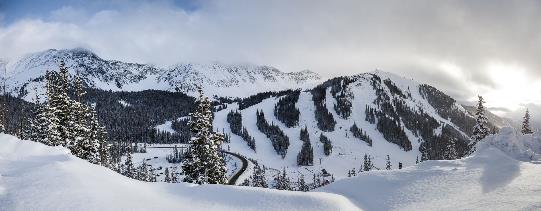 美国滑雪胜地夏天,科罗拉多滑雪的风景真是太好了