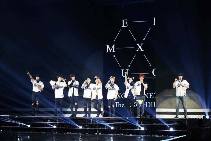 目前exo在韩国人气,再次进入韩国音源榜单exo初雪