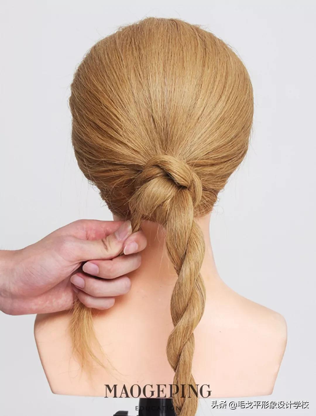 发量少也能顶部饱满的盘发,发量少的怎么盘发好看