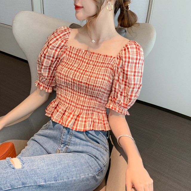 小个子减龄短款上衣白色,显气质的女生夏季上衣推荐