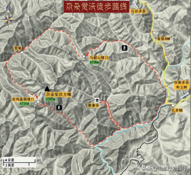 神山十大徒步路线图,川西小环线自驾攻略青绕神山