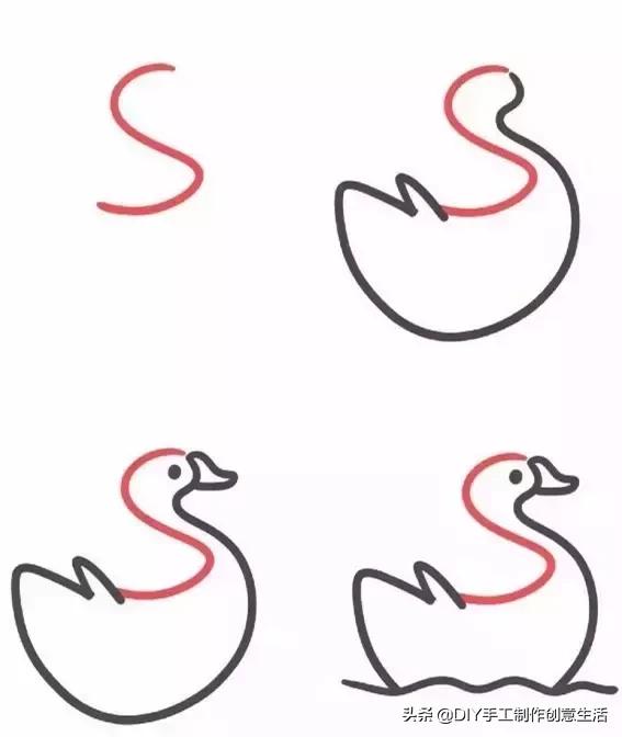 简笔画超简单步骤3笔,简笔画超简单教程