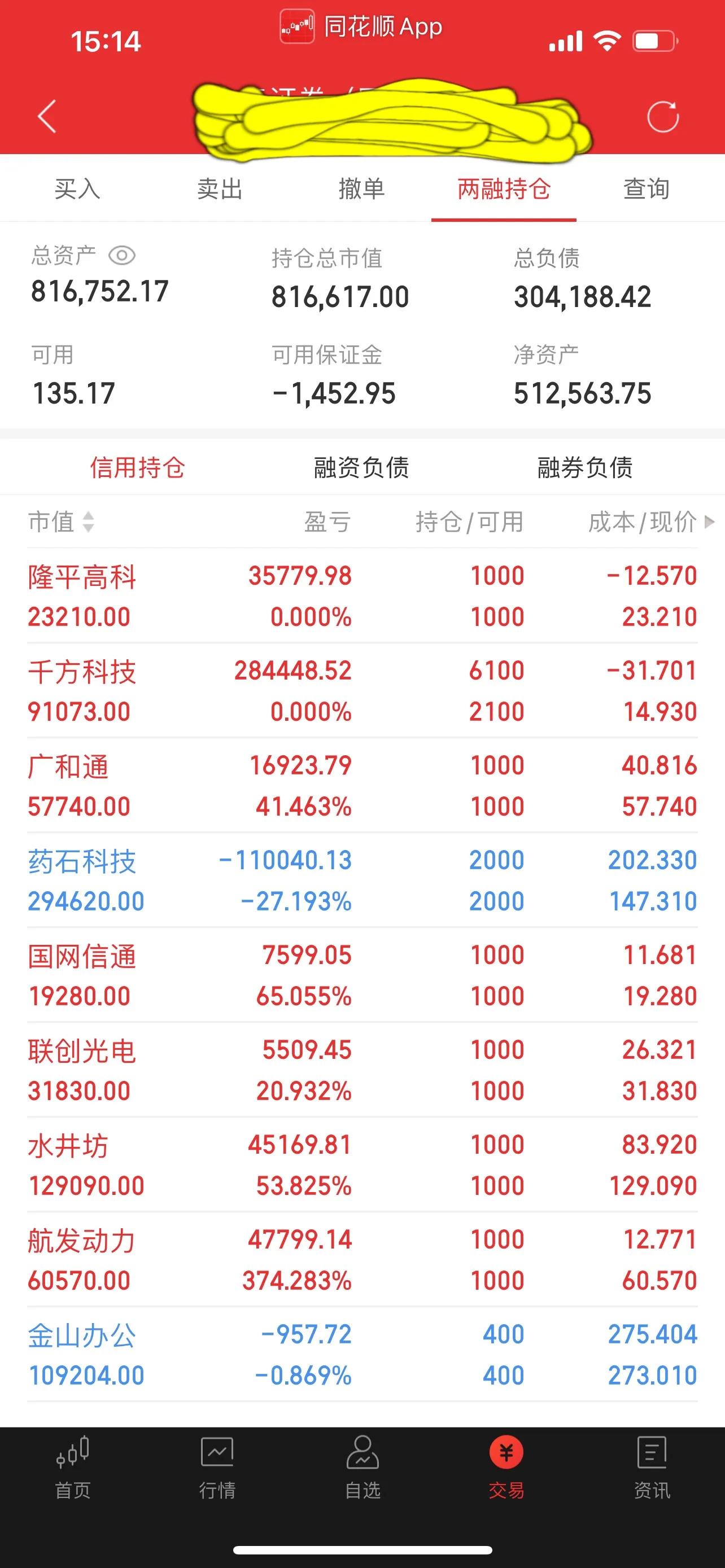 *合六**顺账户交易纪实（211125）