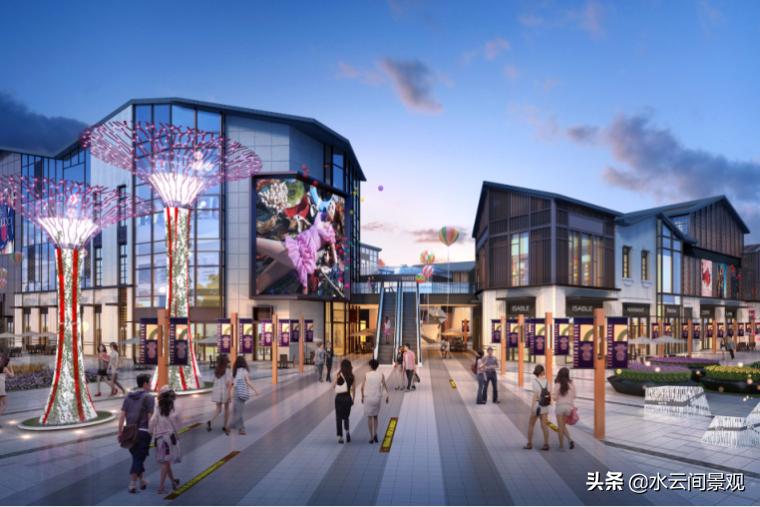 武汉商业街区景观设计思路,武汉商业街景观设计