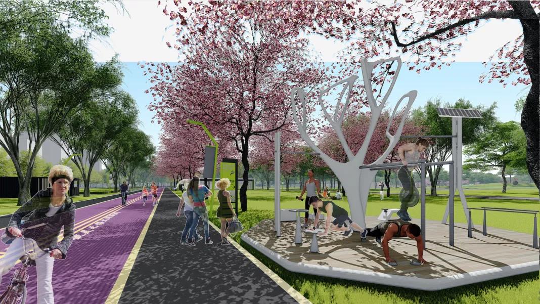 无锡尚贤河湿地夜光跑道路线,无锡古运河慢行步道