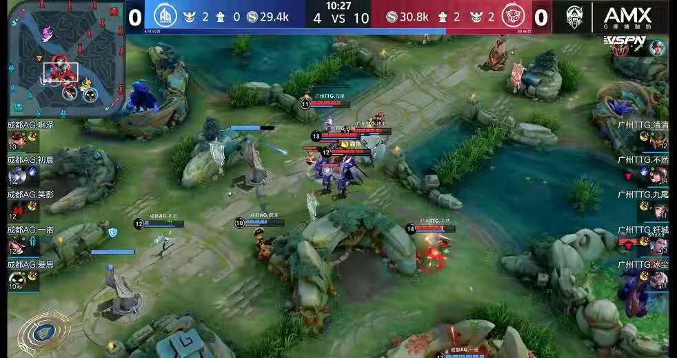 TTG15分钟平推AG，清清蒙恬化身战神，九尾状态比笑影好太多