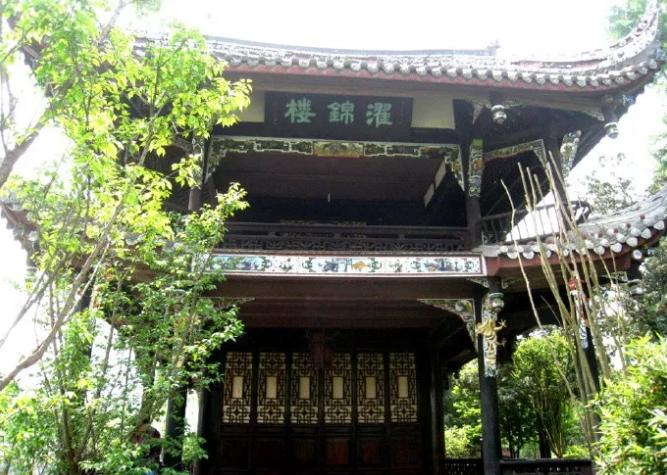望江楼仿古建筑,成都望江楼遗址