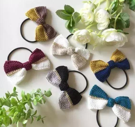 头绳皮筋蝴蝶结打结方法图解,女士领结丝带蝴蝶结的打法图解