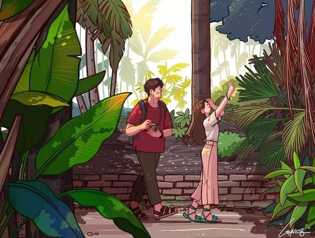 韩国插画师爱情故事,韩国插画大师情侣