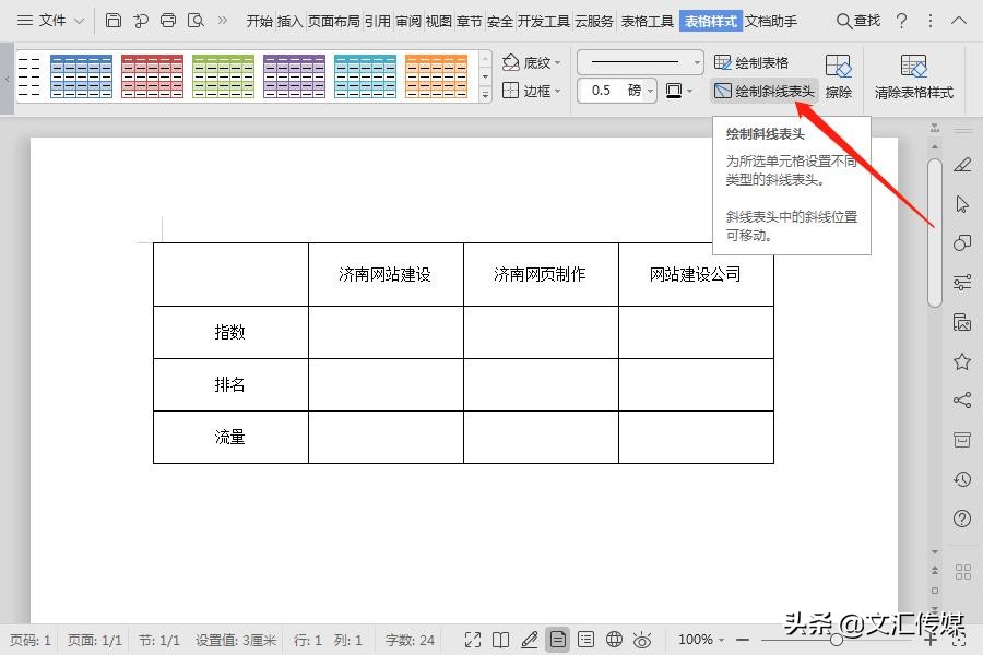 wpsexcel单元格怎么画斜线表头,手机wps如何制作表头斜线和加字