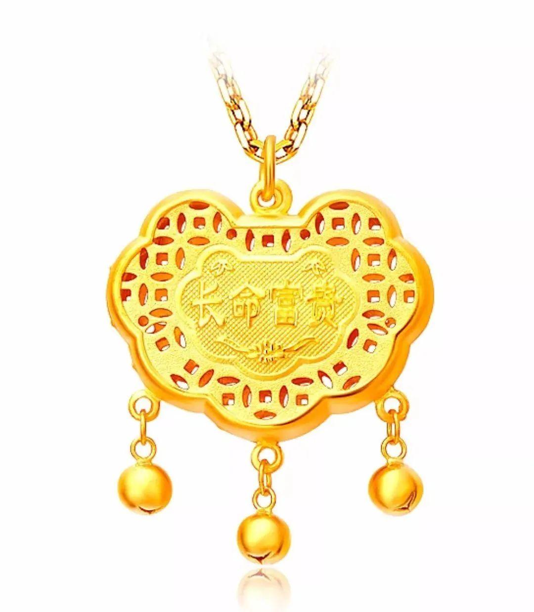 七夕黄金首饰推荐吊坠,伊丽莎白黄金吊坠寓意