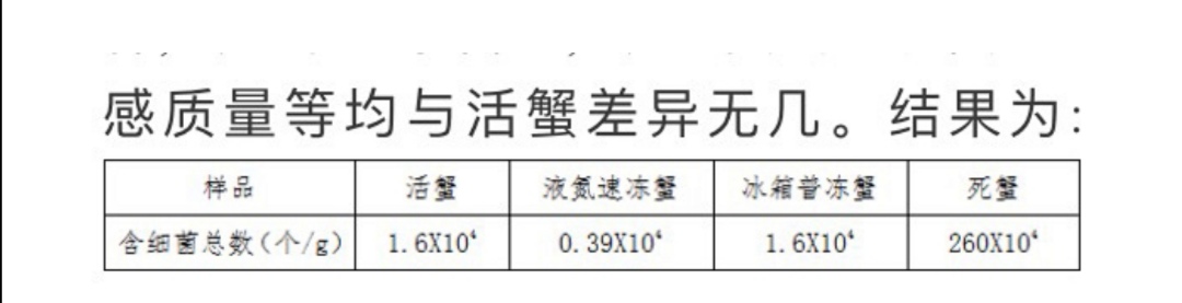 液氮速冻生物,蟹的实验