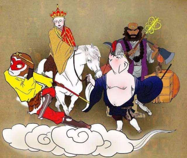 西游记师徒四人性格思路图,西游记师徒四人分别对应的五行