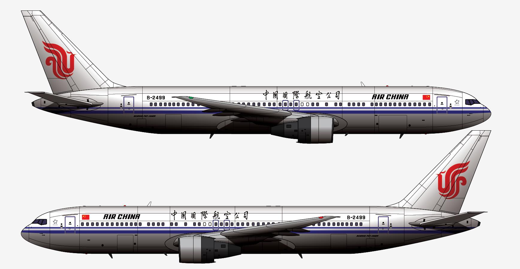 波音767-300型客机中国,波音767飞机全部总结