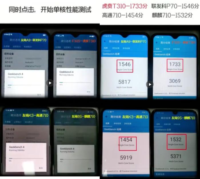 处理器虎贲t310和骁龙710,t310处理器等于骁龙多少处理器