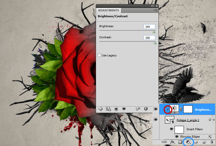 ps如何换花朵教程图解,ps怎么画枯萎的玫瑰
