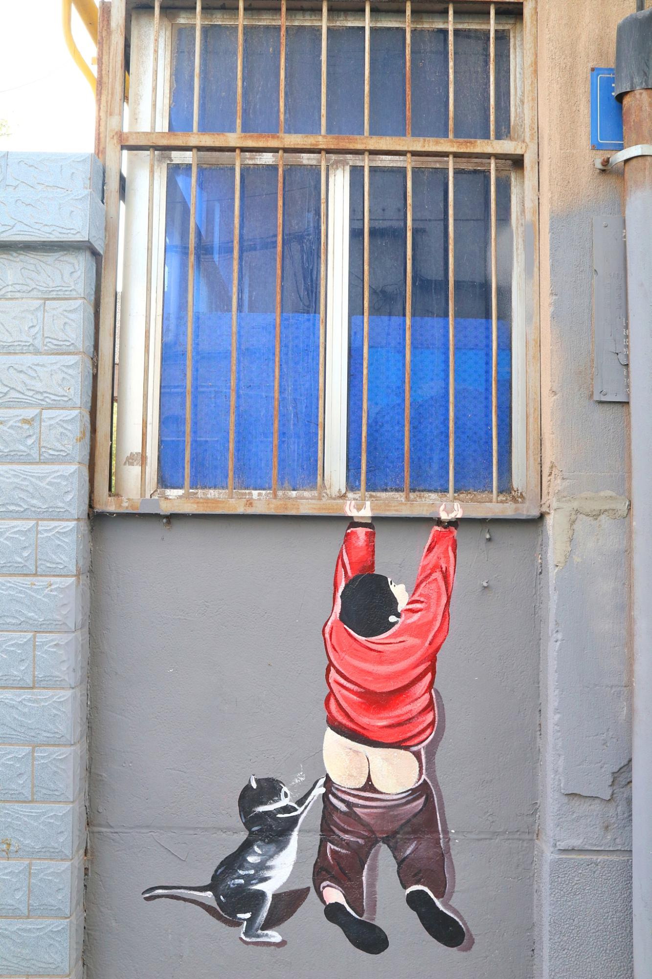 银川彩绘,银川文艺老街巷