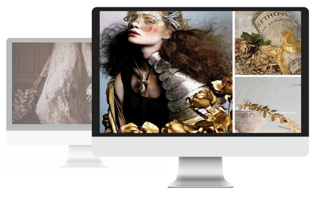 奢华的金色系欧式复古风婚礼,欧式宫廷风简约风婚礼