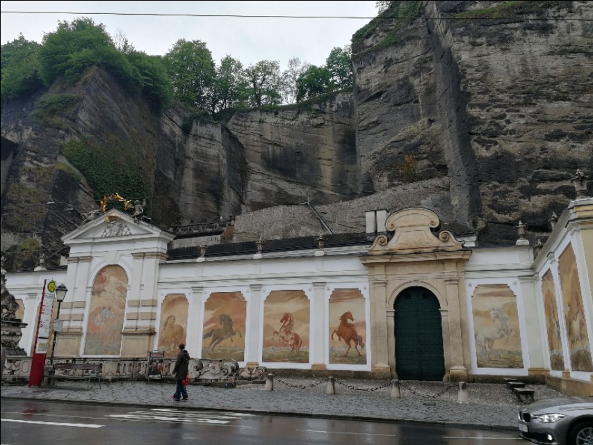 雨中奥地利乡村风景,奥地利小镇美景