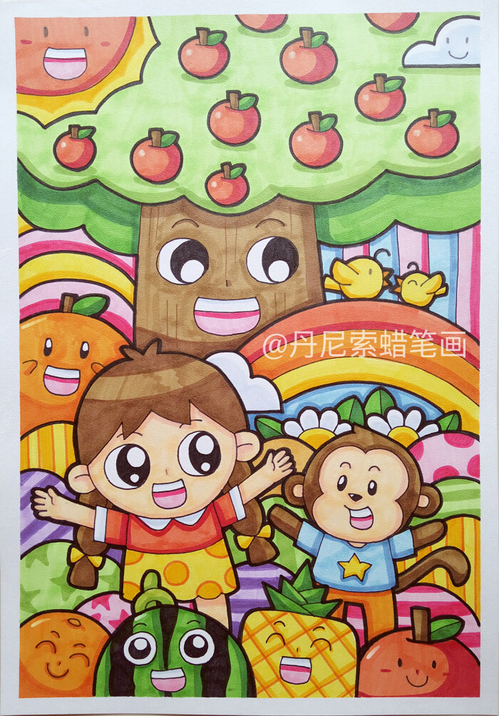 8-12岁儿童绘画范画,简单又好画的儿童画大全