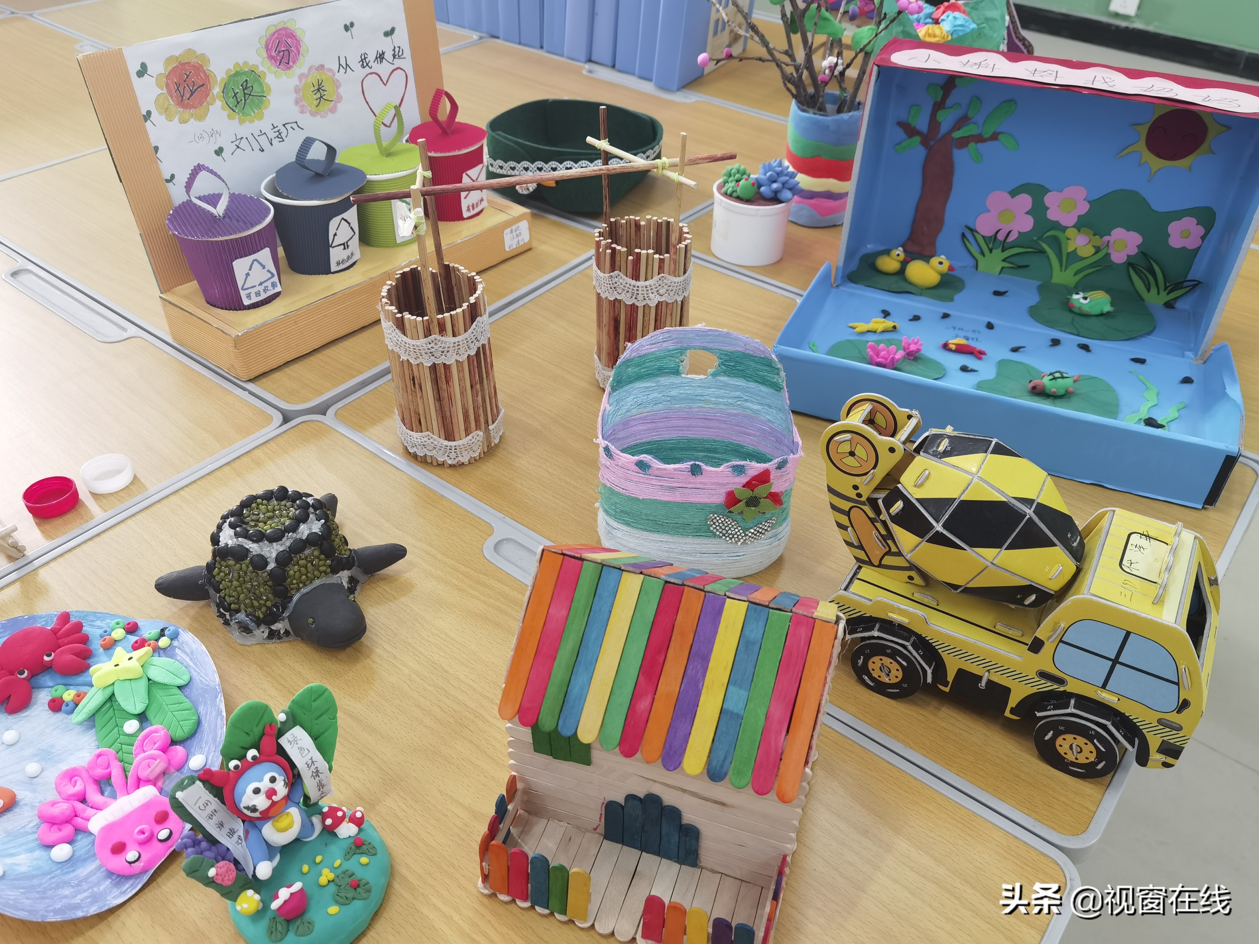教室变废为宝小学生制作,变废为宝的小手工小学一等奖