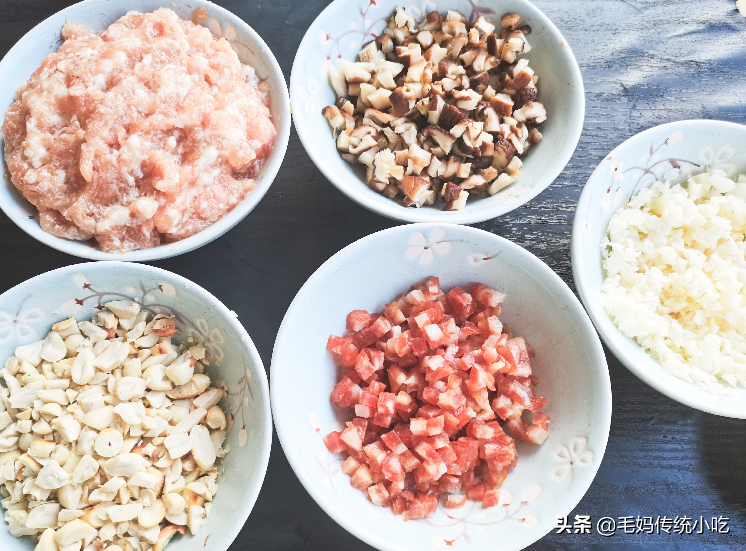 客家糯米油果正宗做法,客家小吃茶果馅