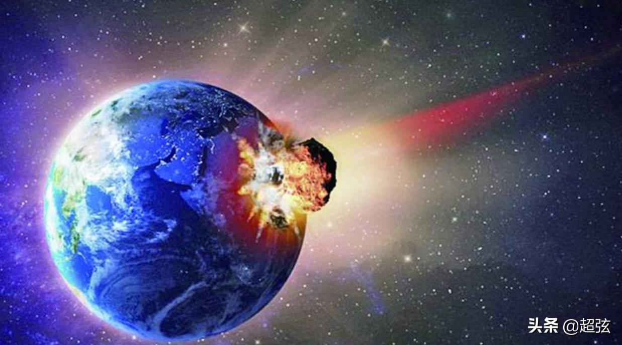 高清模拟小行星撞击地球,巨大小行星撞击地球模拟