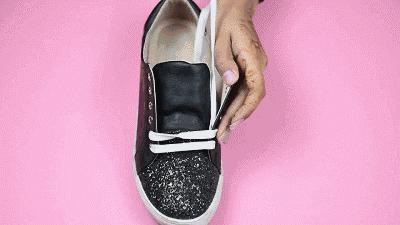 骑士靴鞋带系法杨幂,杨幂同款鞋子鞋带怎么系