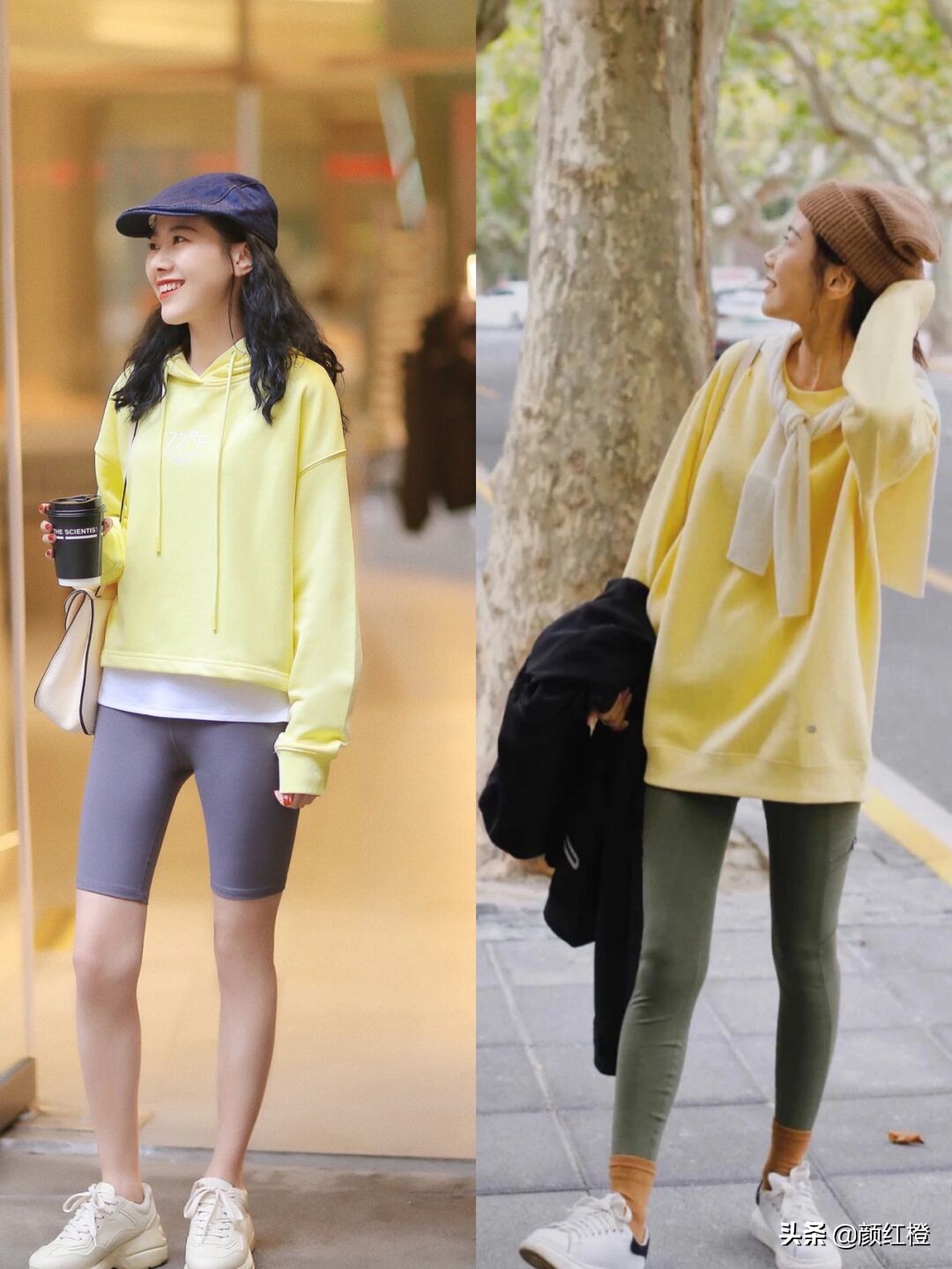 冬天卫衣这样穿既年轻又漂亮,卫衣是秋天里必不可少的穿搭