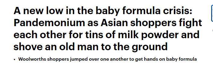 中国人在澳大利亚买奶粉事件,中国人在澳洲买奶粉事件
