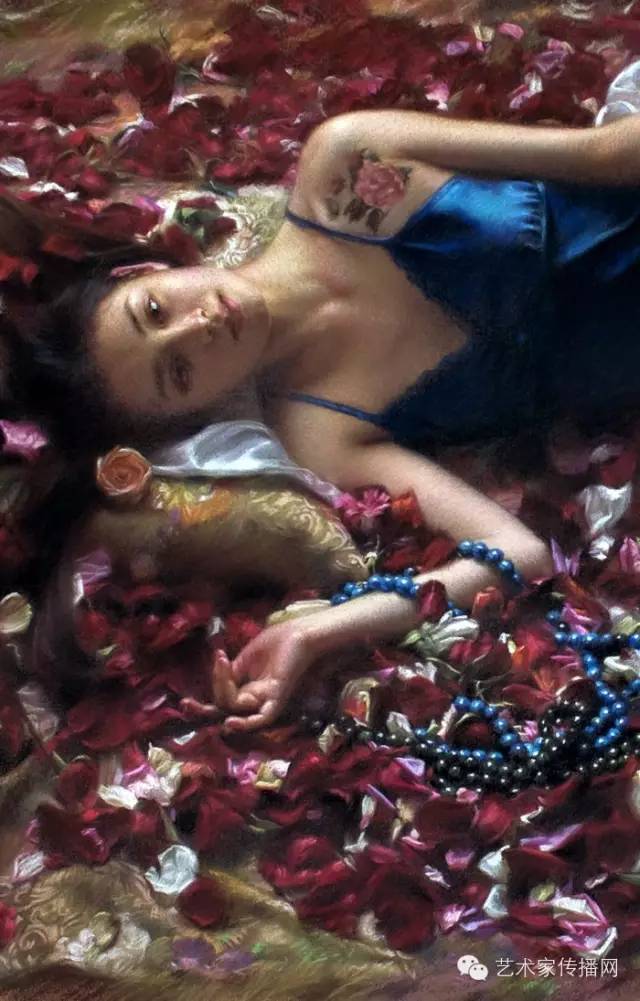 王剑的绘画作品欣赏,画家王剑粉笔画作品欣赏