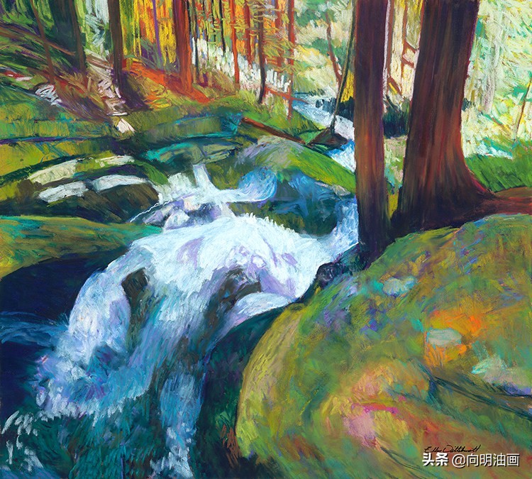 美国艺术家艾伦·迪特布兰特魔法森林的叶子沙沙作响