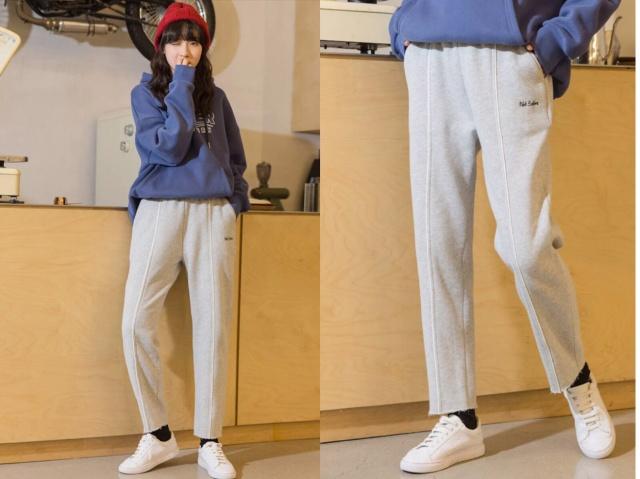 2023潮款哈伦裤配什么上衣好看,哈伦裤的潮流穿搭鞋子