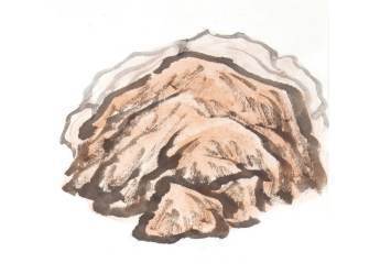 国画山水画石头的画法如何上色,国画石头的画法斧劈皴图片