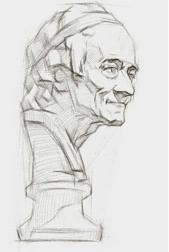 素描石膏像写生方法说课,素描石膏像入门教程