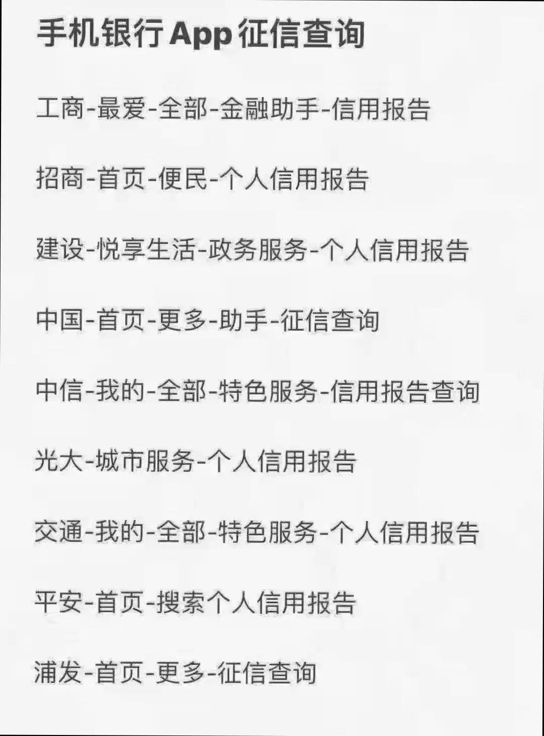 哪些银行app可以查询征信,哪个银行app可以直接查征信