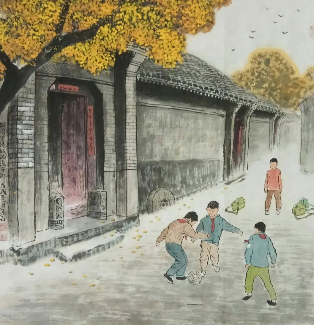 胡同看足球,胡同里踢足球教学视频