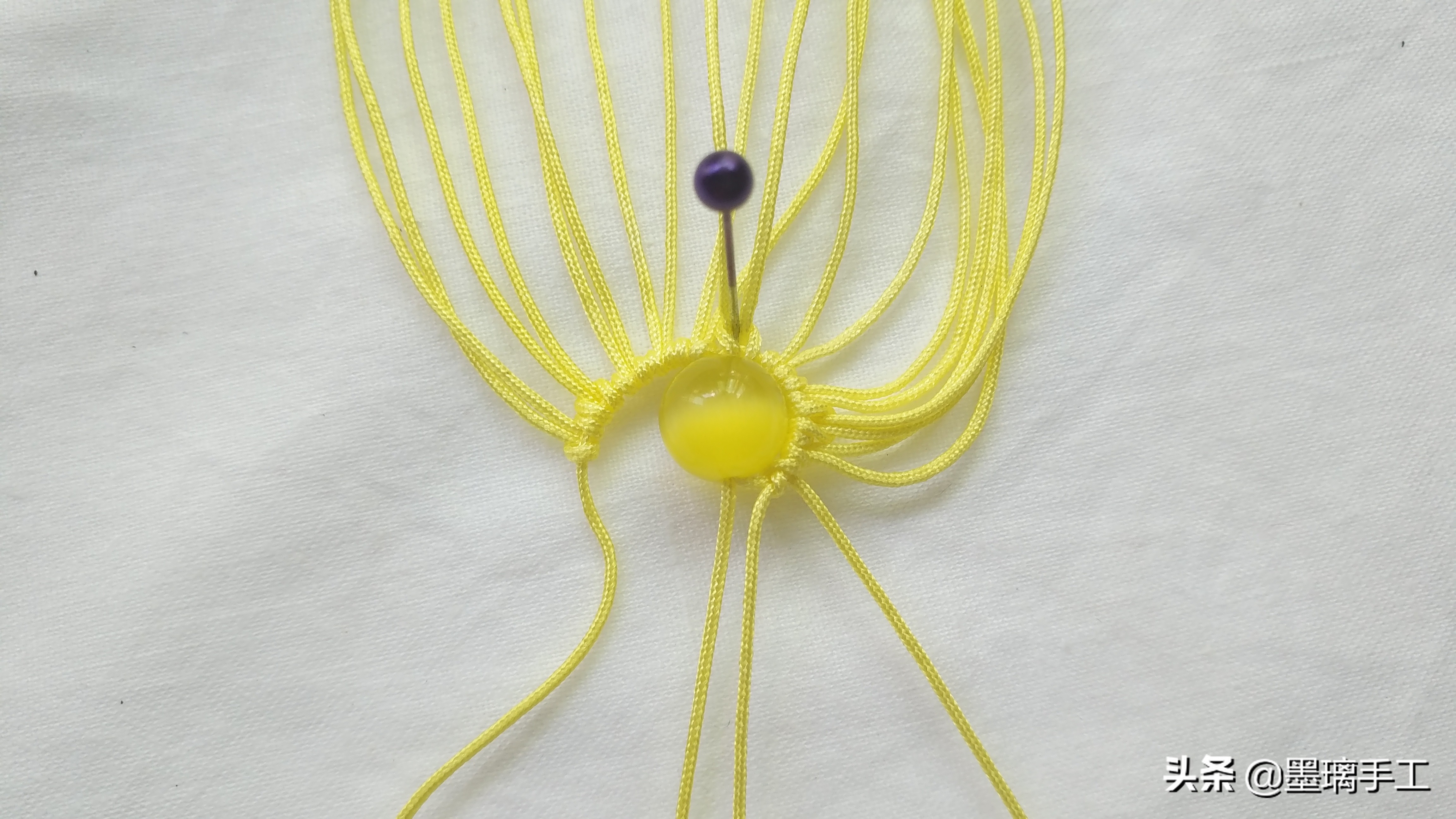 复古耳环编绳教程,简单北欧风手工编绳