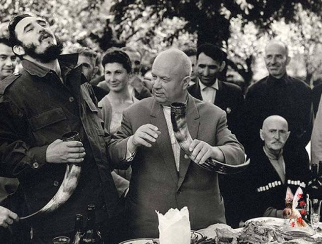 卡斯特罗的精彩瞬间,卡斯特罗和苏联