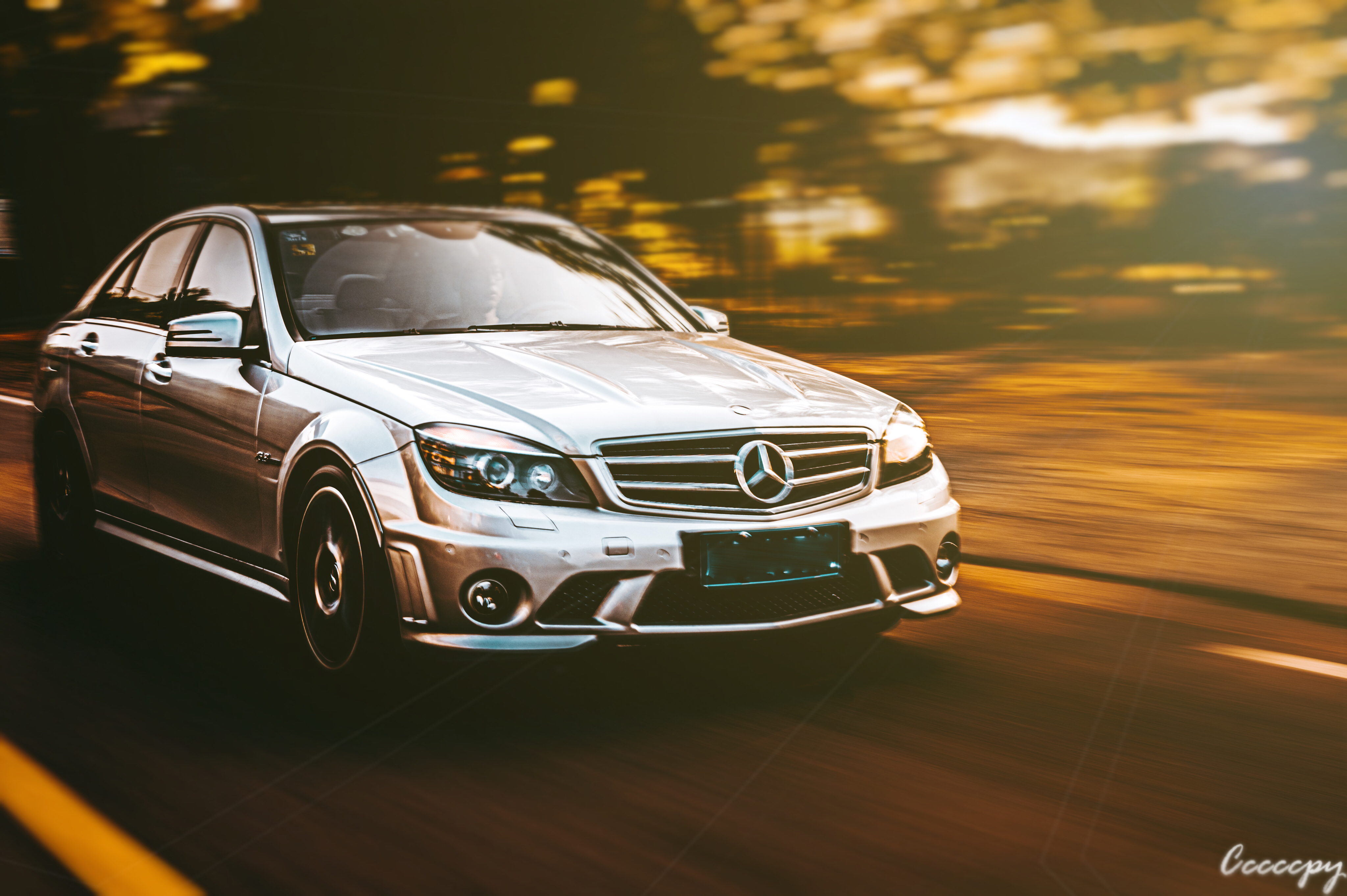 奔驰amgc63双门走街声浪,38号试驾奔驰c63amg