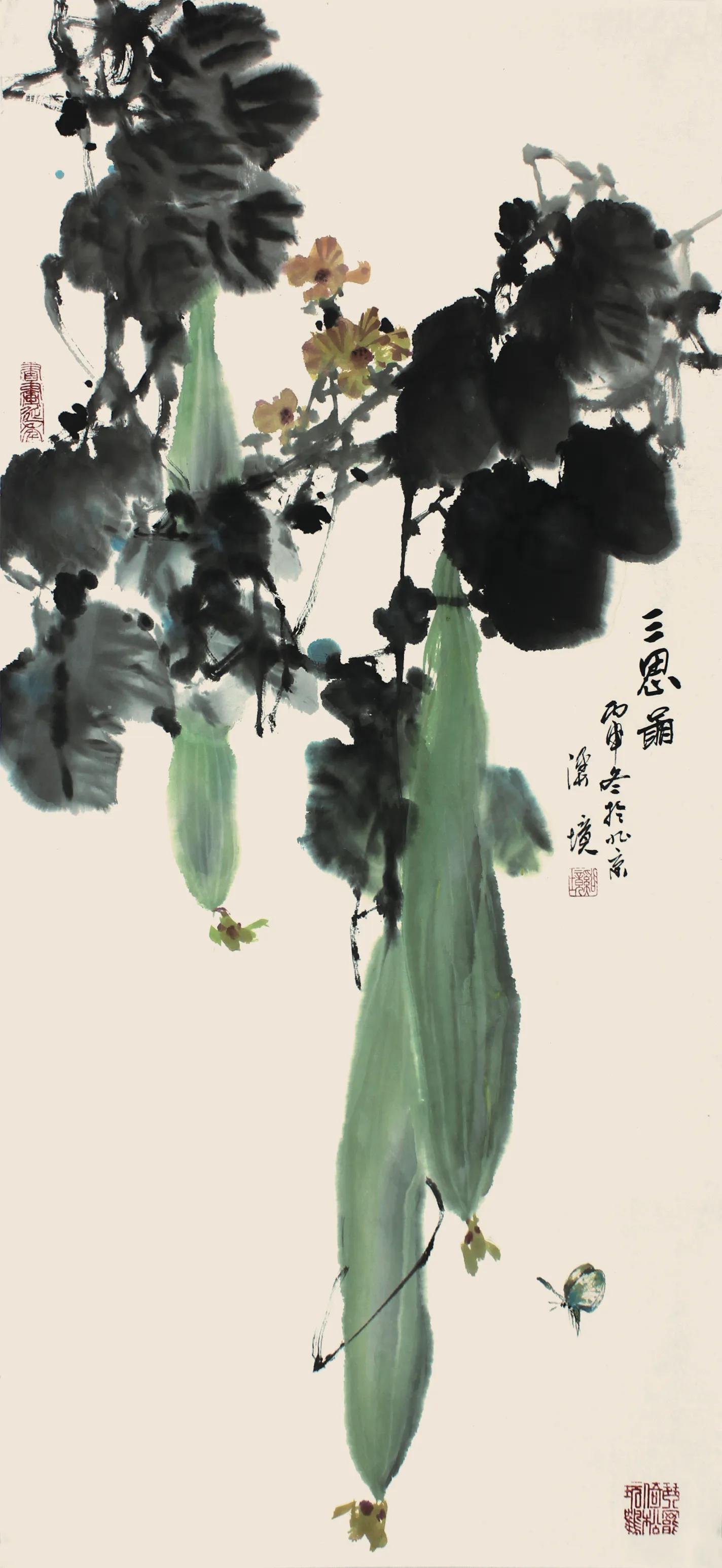 李溪境画作价格,李溪镜花鸟作品