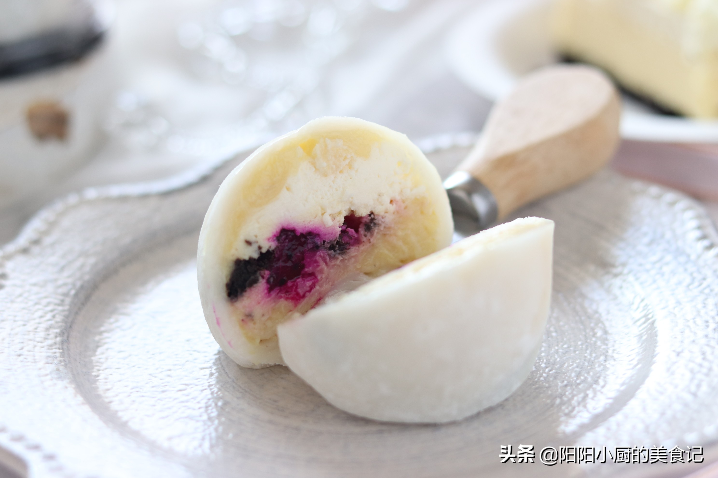 懒人版雪媚娘做法无需淡奶油榴莲,吃剩的蛋糕怎么做冰淇淋