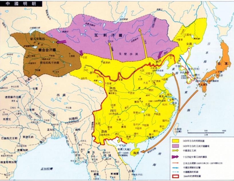 各个国家画的中国古代地图,中国历史地图常用底图