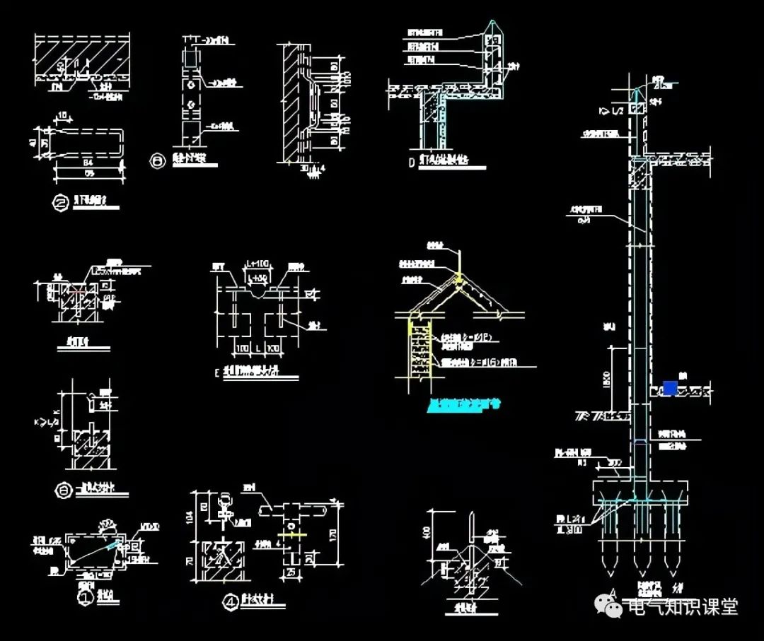 地下室防雷接地平面图识图,防雷接地装置简易图