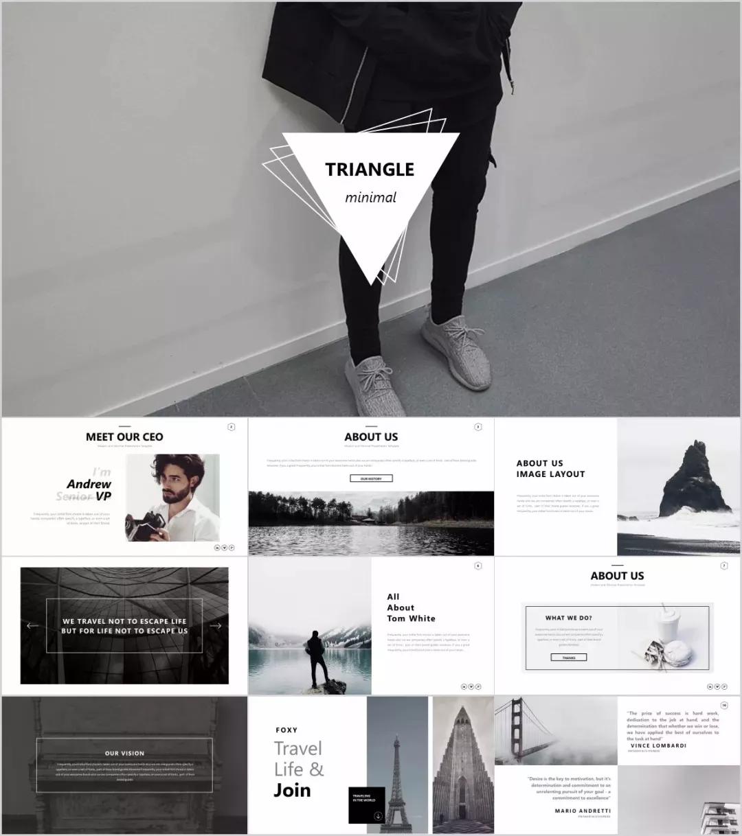 简约却不简单的ppt模板,极简办公ppt模板免费