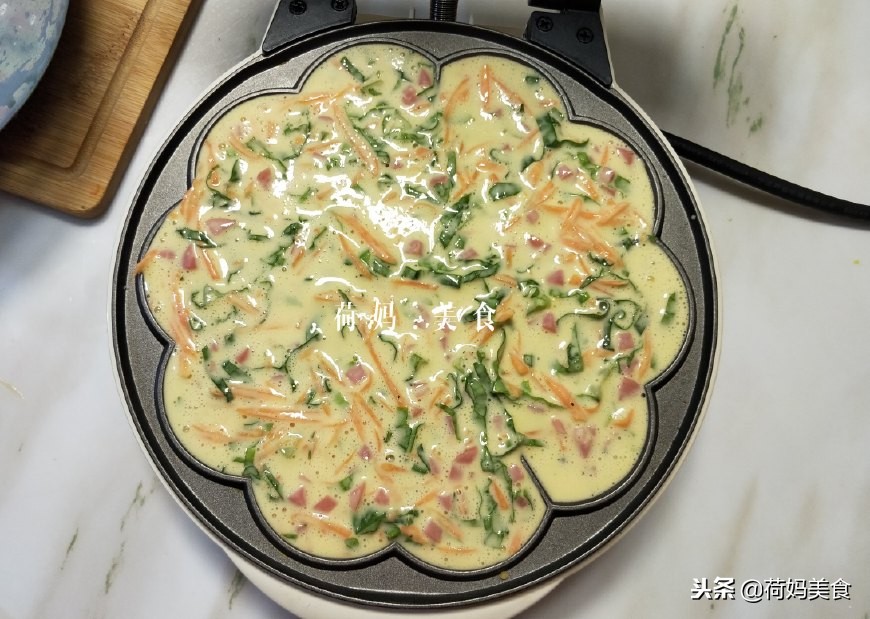 咸味华夫饼的正宗做法,和华夫饼很像的薄脆咸味饼干