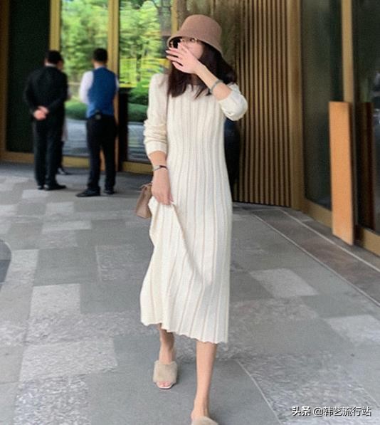 韩国2022春夏流行毛衣款式大全,今年韩国最流行的毛衣长款