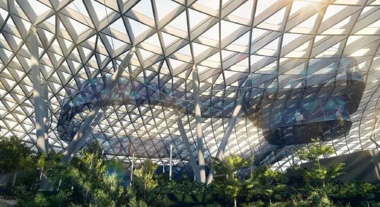 新加坡樟宜机场扩建第五航站楼,新加坡樟宜国际机场横屏