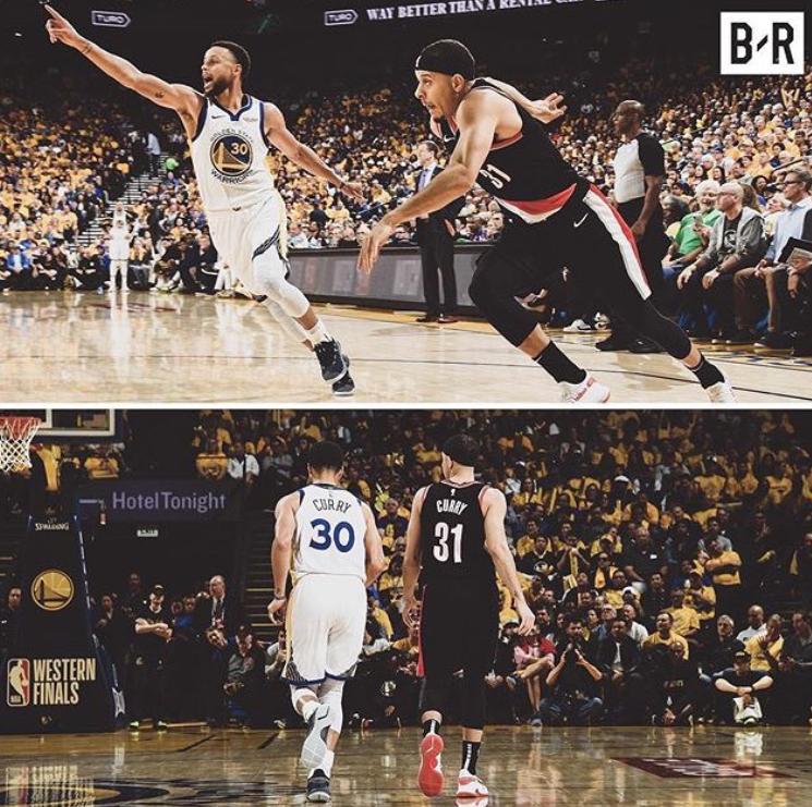 汤普森上半场顶住库里下半场33分,勇士队比赛的视频库里汤普森